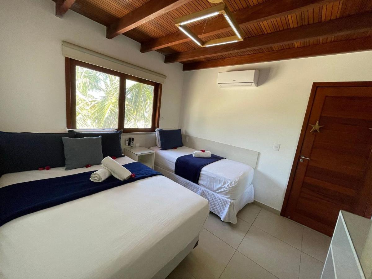 Apartamento Peixe Boi - pé na areia com vista frontal e total para o mar Barra Grande  Esterno foto