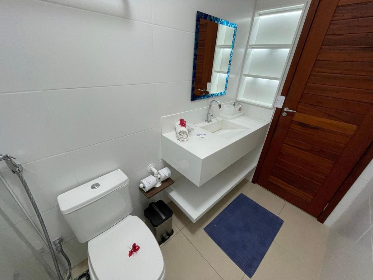 Apartamento Peixe Boi - pé na areia com vista frontal e total para o mar Barra Grande  Esterno foto