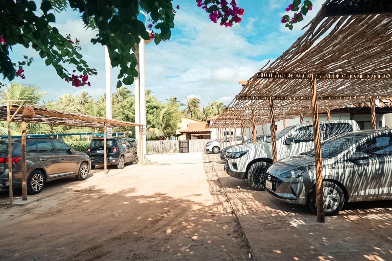 Apartamento Peixe Boi - pé na areia com vista frontal e total para o mar Barra Grande  Esterno foto