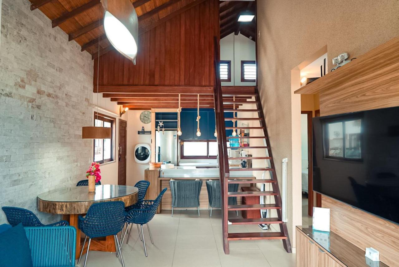 Apartamento Peixe Boi - pé na areia com vista frontal e total para o mar Barra Grande  Esterno foto